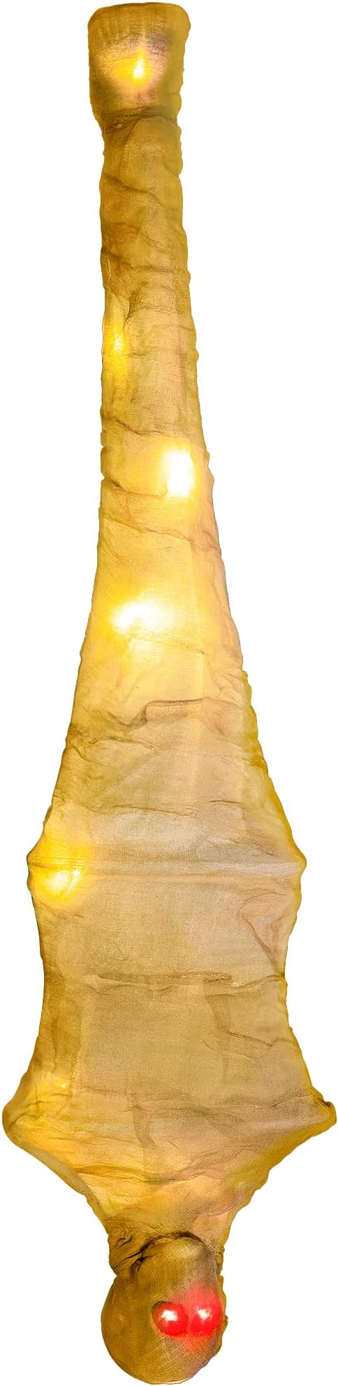 JOYIN 47" Halloween Decorations Hanging Cocoon Corpse, Halloween Indoor Decor, Light Up Corpses Skeleton, Scary Outdoor Decoration, Dead Body Prop for Haunted House Yard Outside Decor
