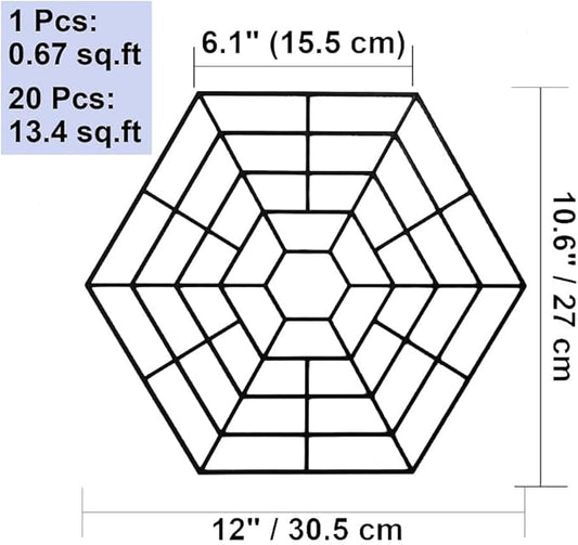 Pond Netting Floating Guard Protect Fish Koi，Net for Pond Fish Guard Floating，Plastic Pond Fish Net Mesh Cover for Fish Protection (20)