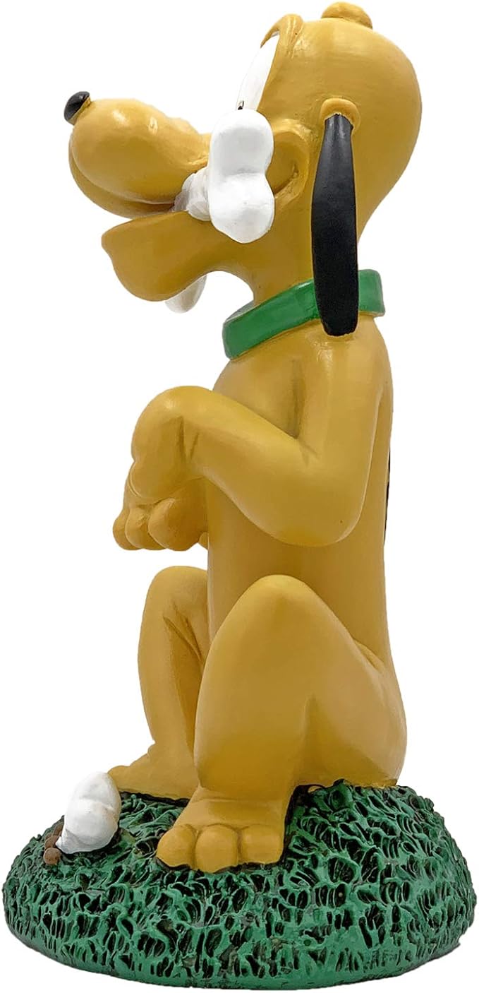 Disney Pluto with Bones Everyday Outdoor Garden Statue 8 inches Tall Officially Licensed Disney Product