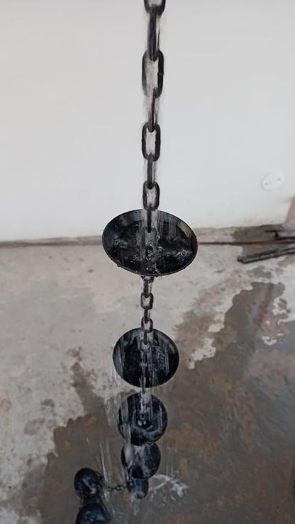 9 feet Long Rain Chain Gutters for Heavy Rain Water Chain Bowel rain Chain for Outside