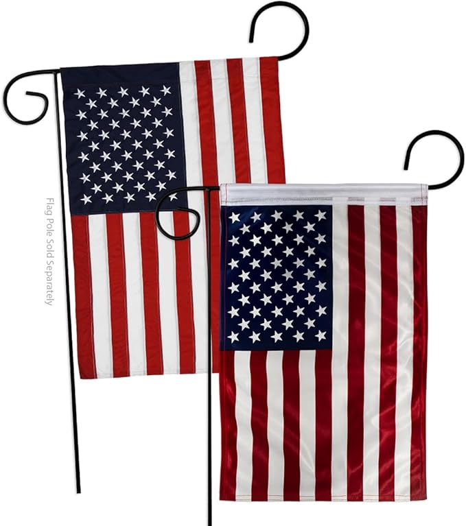 American Flags For Outside House Applique Memorial Wall Hanging Decor Home Independence Day Cemetery Decoration For Grave Yard Sign 4th Of July Poster Canvas Gifts US Flag USA Poster