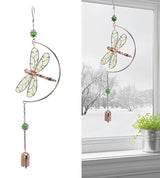 Dragonfly Wind Chimes, Dragonfly Ornaments Hanging Decorate Window Hanging Ornaments for Patio, Garden, Backyard or Porch