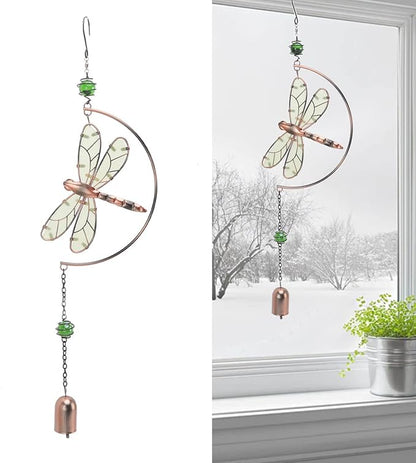 Dragonfly Wind Chimes, Dragonfly Ornaments Hanging Decorate Window Hanging Ornaments for Patio, Garden, Backyard or Porch