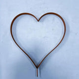 Rust Decoration Stake Metal Heart Shape Garden Decoration Rust Stake Natural Plant Outdoor Yard