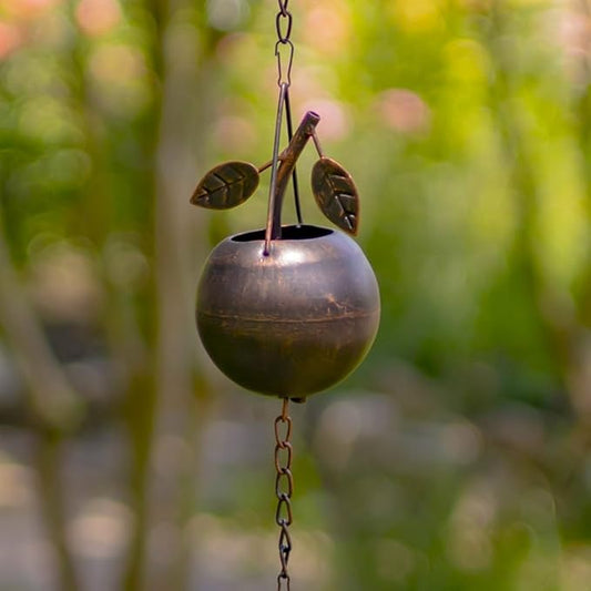 Zaer Ltd. Ornate Hanging Rain Chains (Bronze Finish, Fruits)