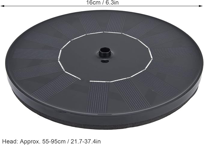 Milltrip Flower Solar Fountain, Floating Solar Powered Water Feature for Bird Bath, Garden Pond & Outdoor Decor (Purple)