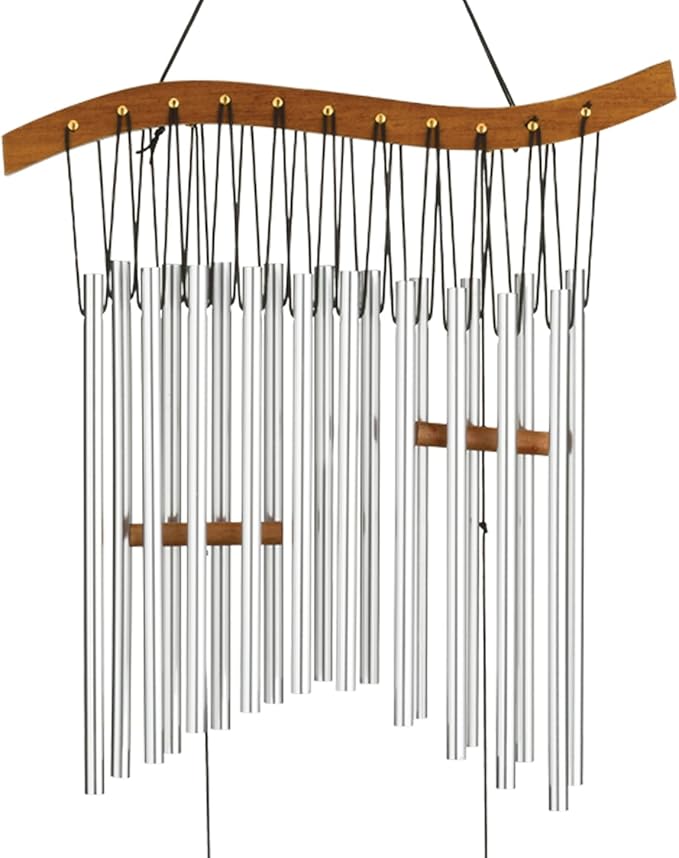 Regal Art & Gift Garden Kyoto Wind Chimes - Outdoor Decorative Metal Hanging Chime - Relaxing Sound for Yard, Patio, Porch or Garden - Wave