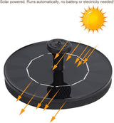 Solar Powered Floating Fountain, Bird Bath Water Pump with 6 Nozzles, Solar Garden Pond Fountain Kit for Outdoor Decor, Automatic Eco - Friendly Water Circulator with