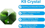 PATIKIL K9 Crystal Octagon Beads 2 Holes Pendants, 60 Pack 14mm Chandelier Prisms Parts Ornaments Hanging Beads for DIY Arts Crafts Decoration, Green