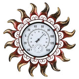 VEWOGARDEN 13 Inch Sun Outdoor Thermometer Waterproof Metal Decorative Wall Indoor Outdoor Thermometer for Patio, Home & Garden