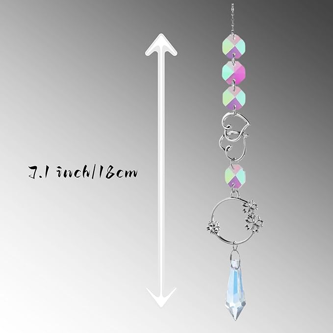 Colorful Crystal Car Mirror Hanging Accessories | Rear View Mirror Pendant | Boho Car Charm & Decor | Gifts for Women