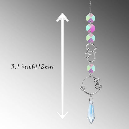Colorful Crystal Car Mirror Hanging Accessories | Rear View Mirror Pendant | Boho Car Charm & Decor | Gifts for Women