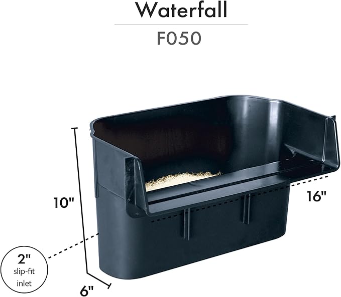 HALF OFF PONDS Savio Pond Free 3300 Waterfall Kit with MatrixBlox, with 10 ft by 15 ft PVC Liner and 3,300 GPH Manta Series Submersible Pump - PVCPSSB2