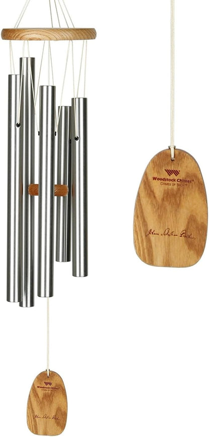 Woodstock Chimes Signature Collection, Chimes of Bach, 28'' Famous Melodies Wind Chimes for Outdoor, Patio, Home or Garden Décor (CBWSI)