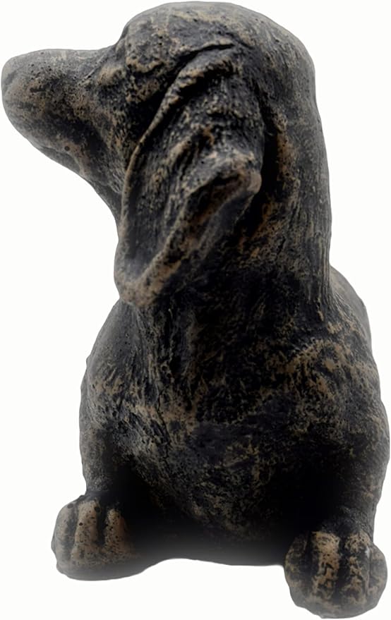 Solid Rock Stoneworks sm Sausage Dog-Autumn Brown- 7" Tall x 10" w x 5" d