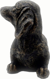 Solid Rock Stoneworks sm Sausage Dog-Autumn Brown- 7" Tall x 10" w x 5" d