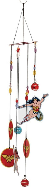 Spoontiques Wonder Woman Wind Chime - Outdoor Garden Décor - Decorative Chimes for Yard, Garden, Backyard and Patio Decoration