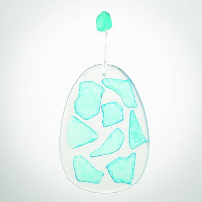Woodstock Wind Chimes Margaritaville Seaglass Windchime (24") Inch Outdoor Chime Decor for Patio Garden Porch with Silver Tubes Resin and Seaglass Clapper Tuned to Margaritaville Notes