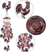 Chicken Wind Chimes for Garden, Home, Balcony, Yard, Outdoor Decoration, Gift Wind Bells, Memorial Wind Chime, Chicks Wind Catcher, Blessing WindChimes Gifts for Mom, Grandma, Family, Women, Friends