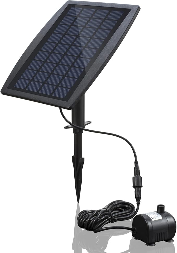 Meichoon Solar Fountain Pump with Panel 2.5W Birdbath Fountain Pond Pump Kit for Patio Garden Fish Tank Decoration MY04