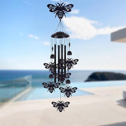 Bees Wind Chimes Outdoor Decoration, Mobile Wind Catcher, Retro Bee Wind Bells, Memorial Wind Chime, Blessing Windchime for Home, Balcony, Yard, Room, Xmas, Party, Indoor, Garden Decor, Gifts for Mom