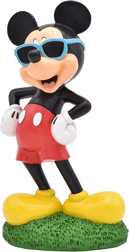 Disney Mickey Mouse Rocking Sunglasses Everyday Outdoor Garden Statue, 10 inches Tall, Officially Licensed Disney Product