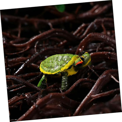 Metal Turtle Ornament Miniature Tortoise Figurine Garden Decoration Toy Iron Craft