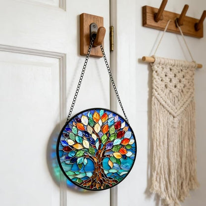 Stained Glass Window Hanging,suncatcher Stained Glass kit,Stained Glass Ornament, Garden suncatchers for Windows Hanging,Window Decor or Indoor,Gifts for Women, Lovers, Couple, Friends