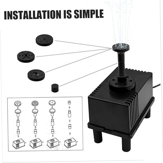 Solar Powered Water Fountain with Multiple Spray Heads, Solar Water Pump for Bird Bath, Garden Pond, Patio & Outdoor DecorationSolar Fountain PumpSolar PumpSolar