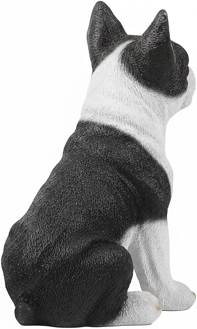 Tuxedo Bulldog Statues Outdoor Decorative, Dog Memorial Statue for Yard Lawn Patio Porch, Garden Pet Grave Marker Figures,