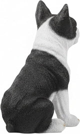Tuxedo Bulldog Statues Outdoor Decorative, Dog Memorial Statue for Yard Lawn Patio Porch, Garden Pet Grave Marker Figures,