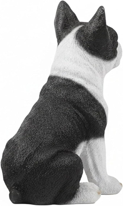 Tuxedo Bulldog Statues Outdoor Decorative, Dog Memorial Statue for Yard Lawn Patio Porch, Garden Pet Grave Marker Figures,