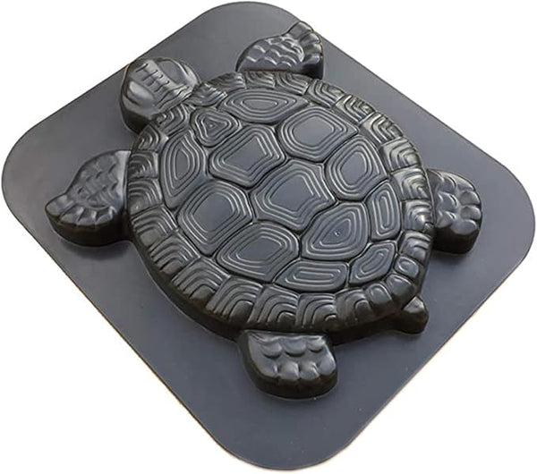 Concrete Molds DIY Unique Turtle Shape Stepping Stone Molds Reusable Personalized Garden Decor Tortoise Pavement Mold for Crafting Statue, Pathway, Stepping Stones