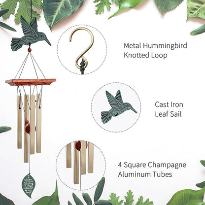 ASTARIN Personalized Wind Chimes Outdoor Deep Tone,Customized Memorial Wind Chimes Large, Large Deep Tone Wind Chimes Outdoor for Garden Hanging Décor,Sympathy Gifts