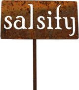 Classic Metal Garden Markers 19 Inches Tall (salsify, Naturally Rusted)