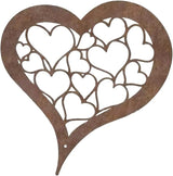 Rusty Stake Heart Statue Tree with Realistic Rusted Heart for Home and Garden Parterre Enhancement Yard Decoration