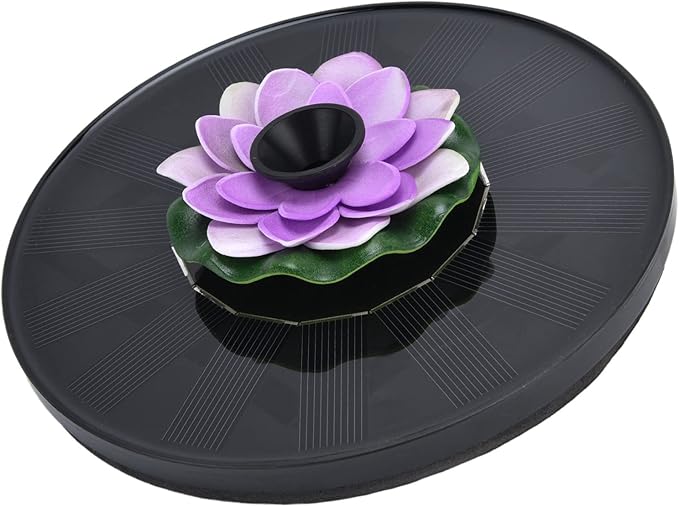 Ymiko Solar Pond Lights, Solar Water Fountain with Convenient Design 4 Spray Solar Fountain, Mini Solar Powered Water Fountain, Water Fountain Floating Solar Fountain for (#3)
