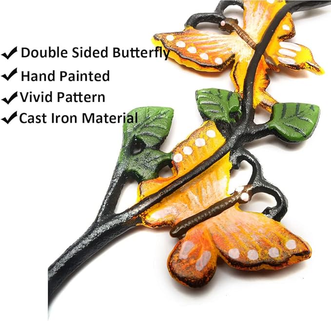 Cast Iron Plant Extension Hanger, Indoor Outdoor S Hooks Plant Hanger for Hanging Plants, Ceiling Extender Hooks for Hanging Flower Pots Baskets, Macrame Plant Holder, Lantern, Birdfeeder