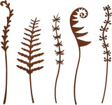 Penitue 5pcs Metal Flowers for Outside, Rustic Decorative Garden Stakes Weather-Resistant Metal Flowers Garden Decor for Yard Art Flower Bed Plant Stakes Lawn Pathway Decorations(Style 2)