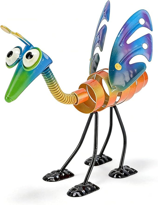 Yosoo Health Gear Metal Garden Grasshopper Decor Handcrafted Yard Art Outside Decoration Lawn Ornament Outdoor Model Large Cute Snails for Ornaments Patio Decorations Hanging Wall Statues