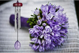 Woodstock Chimes Signature Collection, Gem Drop Chime, 10'' Violet Décor Designs - Small Chimes Wind Chimes for Outdoor, Patio, Home or Garden Décor (GEMVI)