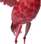 Outdoor Flamingo Garden Statues Set of 1/2/3, Metal Lawn Art Decorations with Rustproof Iron, Lifelike Tropical Bird Sculpture for Yard Patio Terrace Wedding Birthday Gift