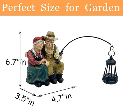 Teaeeno Couple Decor Outdoor Solor Light, Timeless Moments for A Lifelong Partnership, Gifts for Garden/Patio Decor, Essential Gifts for First Love/Anniversaries,Creating A Romantic Ambiance(Color)