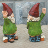 Gnome Garden Decor: Enchanted Garden Characters, Tree Trunk Gnome Statue - Ideal for Outdoor Balconies, Gardens, Courtyards, Lawns, Moss, and Bonsai Doll Sculpture Decor