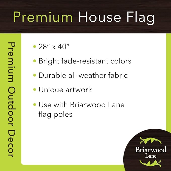 Briarwood Lane Thin Red Line Embroidered House Flag