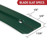 Chain Link Fence Privacy Blade Slates with Bottom Lock 4x10 Ft Green for Gardening, Privacy, Outdoor Wall, Balcony, Patio, Yard, Safety Fence Screen Cover for Dog, Cat, Pet Hedge Slats