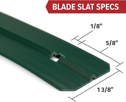 Chain Link Fence Privacy Blade Slates with Bottom Lock 4x10 Ft Green for Gardening, Privacy, Outdoor Wall, Balcony, Patio, Yard, Safety Fence Screen Cover for Dog, Cat, Pet Hedge Slats