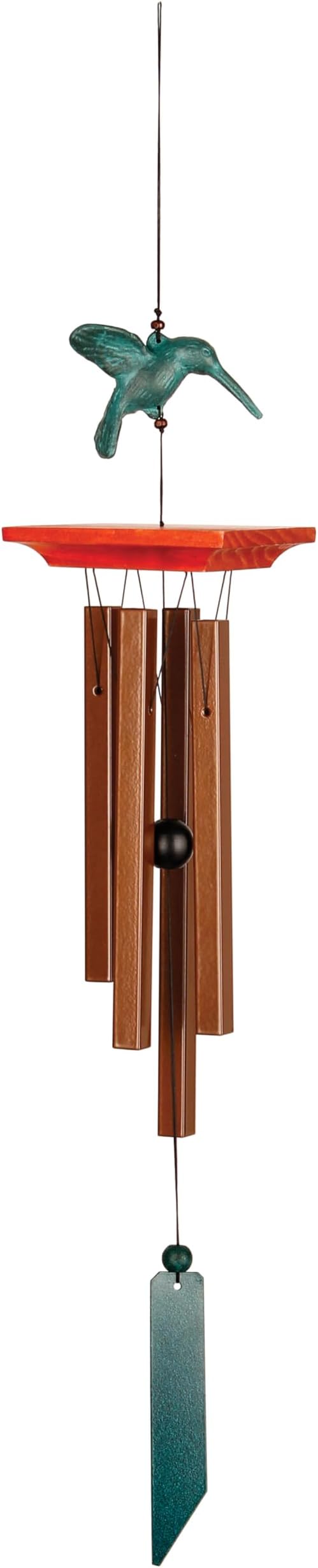 Woodstock Chimes Signature Collection, Woodstock Habitats, Hummingbird, 25'' Habitats and Nature Wind Chimes for Outdoor, Patio, Home or Garden Décor (HH)