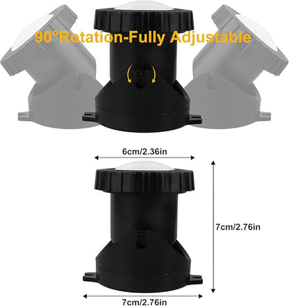 RGB Pond Lights with Timer, Super Bright LED Underwater Submersible Fountain Light,Remote Control IP68 Waterproof Colorful Landscape Spotlights for Fish Aquarium Tank Garden Yard Pool(Set of 5)