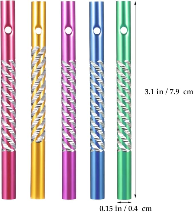 VOSAREA 50pcs Wind Chime Tubes Aluminum Wind Chime Empty Tubes Metal Bell for Outside/Arts and Crafts/DIY Home Garden Outdoor Hanging Decoration